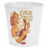 Cache pot J'VEUX DU SOLEIL Natives déco rétro vintage