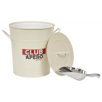 Seau à glaçons avec pelle LE CLUB DES APÉROPHILES Natives déco rétro vintage
