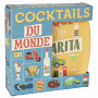 Coffret de 6 assiettes à cocktail en bambou COCKTAILS DU MONDE Natives déco rétro vintage