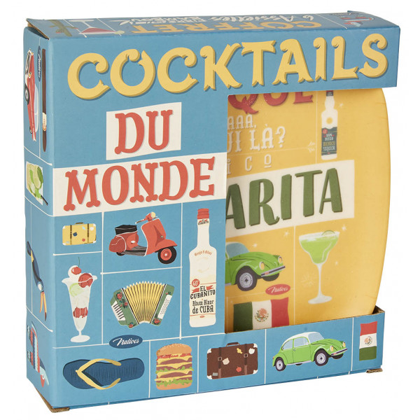 Coffret COCKTAILS DU MONDE Natives déco rétro vintage - Provence Arômes  Tendance sud