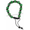 Bracelet Shamballa en Quartz vert pierre naturelle perles rondes facettées 8-10 mm