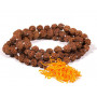 Mala Rudraksha 108 grains avec houpe orange