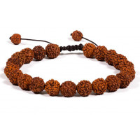 Malra Rudraksha 21 perles réglable