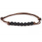 Bracelet 7 perles de Shungite pierre naturelle