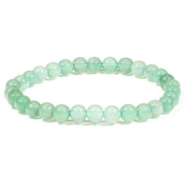 Bracelet en Aventurine verte pierre naturelle perles rondes 6 mm