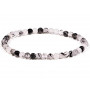 Bracelet en Quartz Tourmaline pierre naturelle perles rondes 4-5 mm