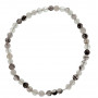 Bracelet en Quartz Tourmaline pierre naturelle perles rondes 4-5 mm