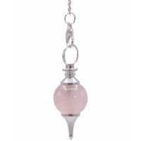 Pendule sephoroton en Quartz rose pierre naturelle