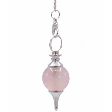 Pendule séphoroton en Quartz rose pierre naturelle 12 gr