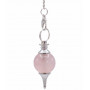 Pendule sephoroton en Quartz rose pierre naturelle