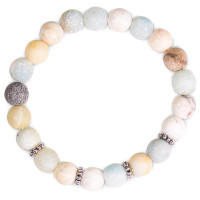 Mala/bracelet en Amazonite 21 perles