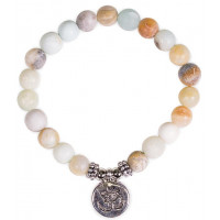 Mala/bracelet en Amazonite 21 perles avec OM