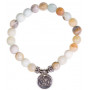 Mala/bracelet en Amazonite 21 perles avec OM