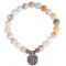 Mala/bracelet en Amazonite 21 perles avec OM