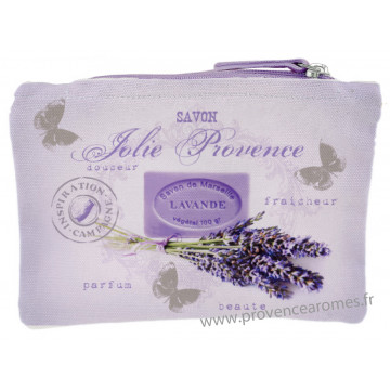 Pochette coton Lavande JOLIE PROVENCE