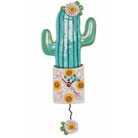 Horloge Cactus à balancier déco vintage Allen designs