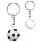 Porte clés Ballon de Foot noir et blanc porte-clé métal