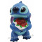 STITCH avec bouquet de fleurs Figurine Disney Collection Disney Showcase