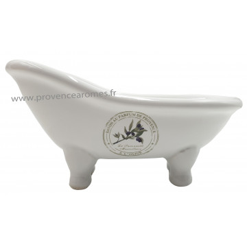 Porte savon baignoire ancienne déco SAVON OLIVE AUX PARFUM DE PROVENCE