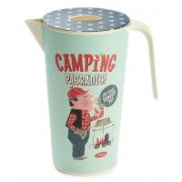 Pichet bambou CAMPING PAS UN RADIS Natives déco rétro vintage