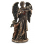 Statuette ARCHANGE SAMUEL 29 cm effet bronze