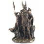 Statuette ODIN dieu nordique 25 cm effet bronze