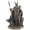 Statuette ODIN dieu nordique 25 cm effet bronze