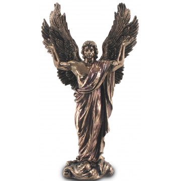 Statuette ARCHANGE MÉTATRON 37 cm effet bronze