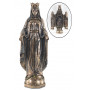 Statuette VIERGE MARIE qui s'ouvre 28 cm effet bronze