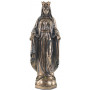 Statuette VIERGE MARIE qui s'ouvre 28 cm effet bronze