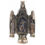 Statuette VIERGE MARIE qui s'ouvre 28 cm effet bronze