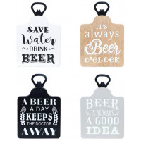 Coffret 4 sous-verres Décapsuleurs BEER