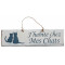 Plaque en bois " J'habite chez mes chats " fond blanc