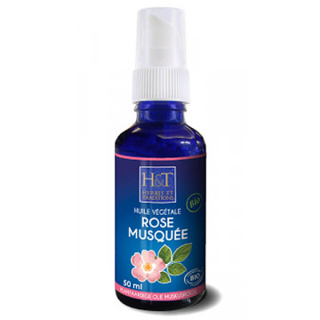 Huile végétale de ROSE MUSQUÉE BIO Herbes et Tradition 50 ml