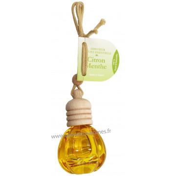 Flacon diffuseur à suspendre Huile essentielle CITRON MENTHE 12 ml Esprit Provence