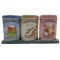 Coffret 3 petites Boîtes Fleur de Sel - Sel Piment d'Espelette - Sel Herbes de Provence déco rétro Esprit Provence