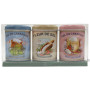 Coffret 3 petites Boîtes Fleur de Sel - Sel Piment d'Espelette - Sel Herbes de Provence déco rétro Esprit Provence
