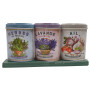 Coffret 3 petites Boîtes Herbes Provence - Lavande alimentaire - Ail déco rétro Esprit Provence
