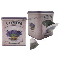 Lavande tisane de Provence Boîte distributrice déco rétro Esprit Provence