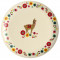 Assiette en bambou 25 cm LAMA ALPAGA FOLK Foxtrot collection