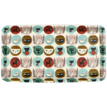 Coupelle rectangle en bambou LES CHATS Foxtrot collection