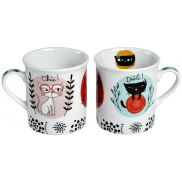 Petit Mug expresso LES CHATS Foxtrot collection