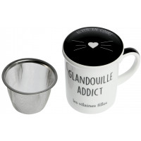 Mug avec passoire et couvercle CHAT-MOUR Foxtrot collection