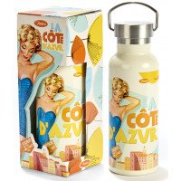 Bouteille isotherme CÔTE D'AZUR Natives déco rétro vintage