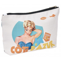 Trousse Isotherme à crèmes solaires CÔTE D'AZUR Natives déco rétro vintage