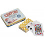 Boîte de 2 jeux de cartes CAMPING PAS UN RADIS Natives déco rétro vintage