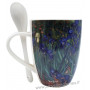 Mug avec cuillère LES IRIS Vincent Van Gogh