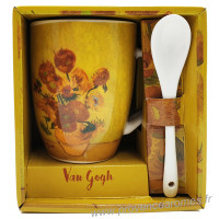 Mug avec cuillère LES TOURNESOLS Vincent Van Gogh