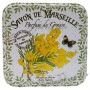 Boîte carrée déco Fleurs de Mimosa et son savon au Mimosa