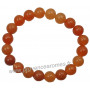 Bracelet en Cornaline pierre naturelle perles rondes 10 mm